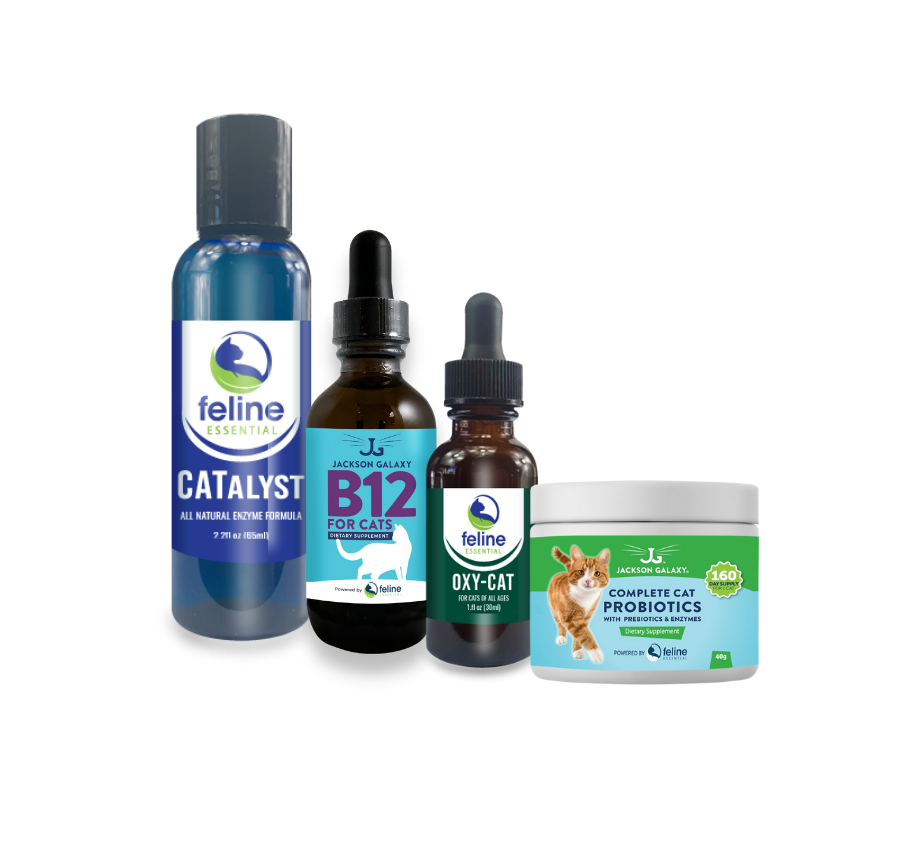 This kit was designed to help cats with IBD and other gut related issues. It is all natural, so there are no side effects. And it is safe for cats and kittens of all ages!