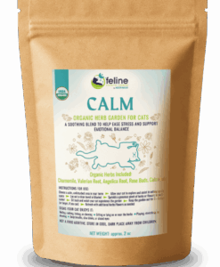 Ease the stress. Invite the calm. Whether it’s a big change in the home or daily anxiety, Calm is crafted to help soothe stressed and sensitive cats. This comforting mix of organic herbs supports emotional balance and provides a peaceful space for your kitty to relax and reset. Simply lay out the blend and let your cat connect with the herbs they need. Includes: Chamomile, Valerian Root, Angelica Root, Rose, Calendula